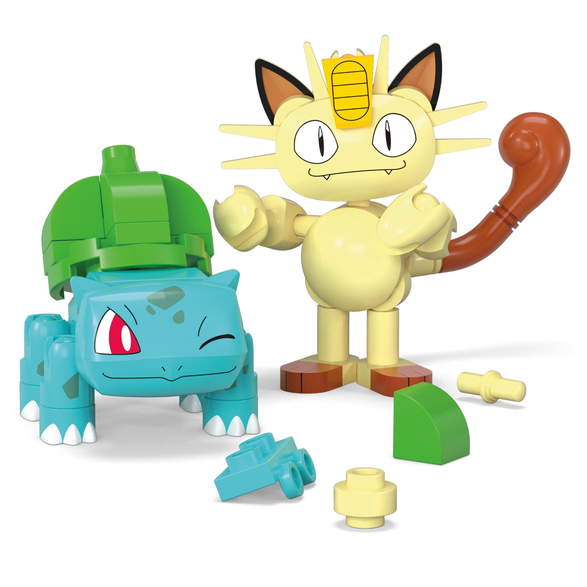MEGA Pokémon Juguete de Construcción Pokébola Moewth & Bulbasaur